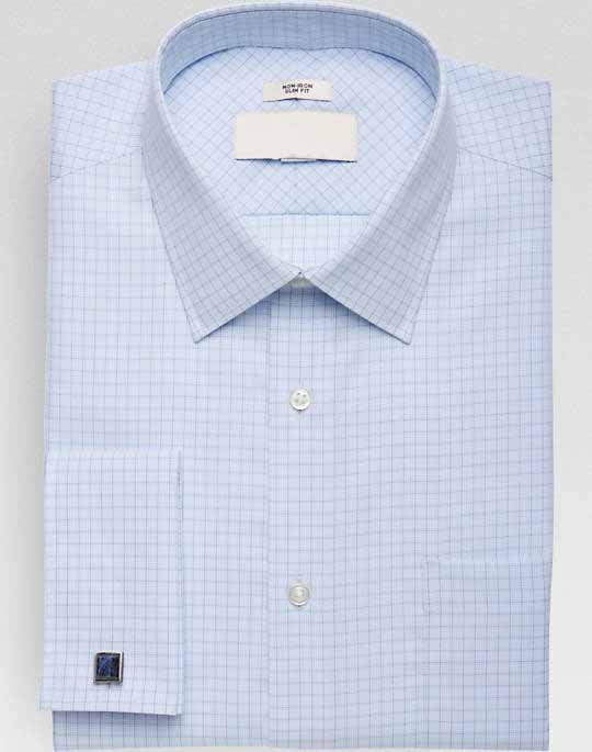 slim fit french cuff